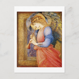 An Angel die een Flageolet speelt - Edward Burne-J Briefkaart