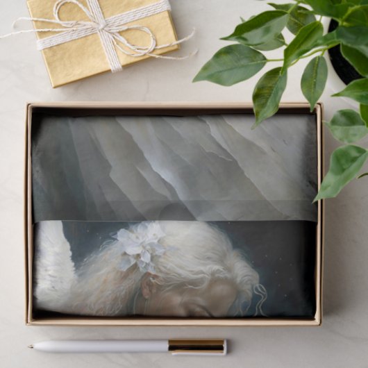 An Angel houdt haar vast Tissuepapier (Geschenk)