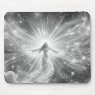 An Angel in the Clouds on a Thick Mousepad Muismat