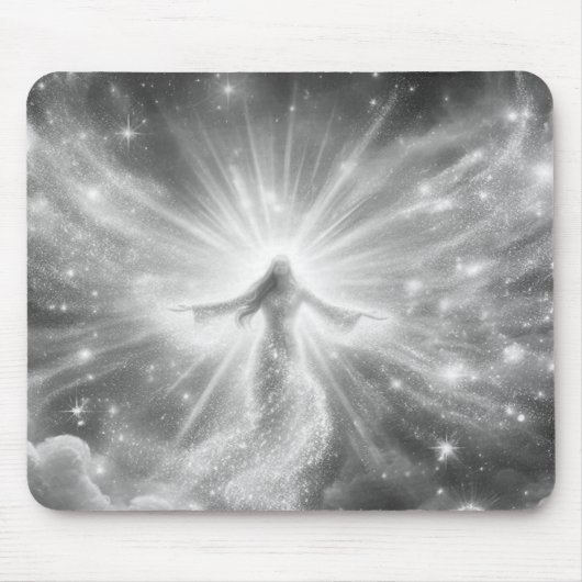 An Angel in the Clouds on a Thick Mousepad Muismat (Voorkant)