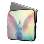 An Angel on a 15" Electronics Bag Laptop Sleeve (Voorkant Links)
