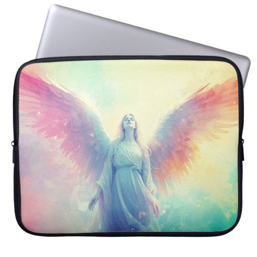 An Angel on a 15" Electronics Bag Laptop Sleeve (Voorkant)