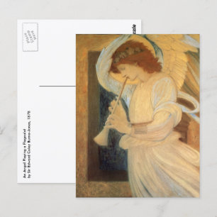 An Angel Playing a Flageolet By Burne Jones Briefkaart