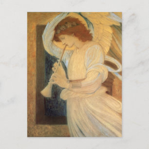 An Angel Playing a Flageolet By Burne Jones Briefkaart