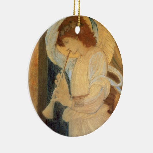 An Angel Playing a Flageolet By Burne Jones Keramisch Ornament (Rechts)