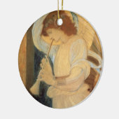 An Angel Playing a Flageolet By Burne Jones Keramisch Ornament (Links)