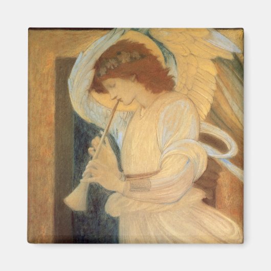 An Angel Playing a Flageolet By Burne Jones Magneet (Voorkant)