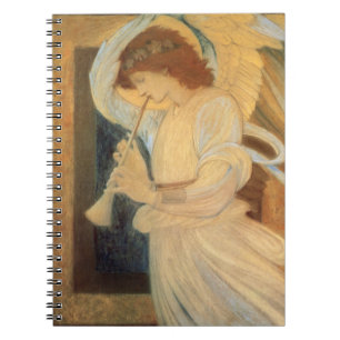 An Angel Playing a Flageolet By Burne Jones Notitieboek