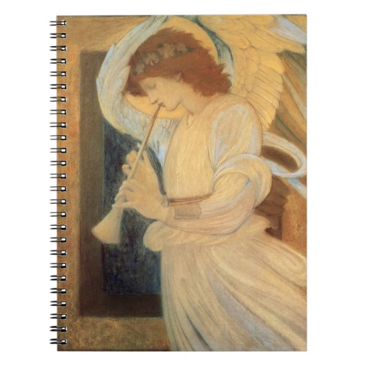 An Angel Playing a Flageolet By Burne Jones Notitieboek (Voorkant)