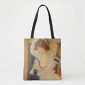An Angel Playing a Flageolet By Burne Jones Tote Bag (Voorkant)