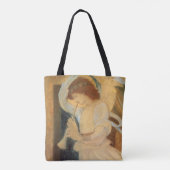 An Angel Playing a Flageolet By Burne Jones Tote Bag (Achterkant)