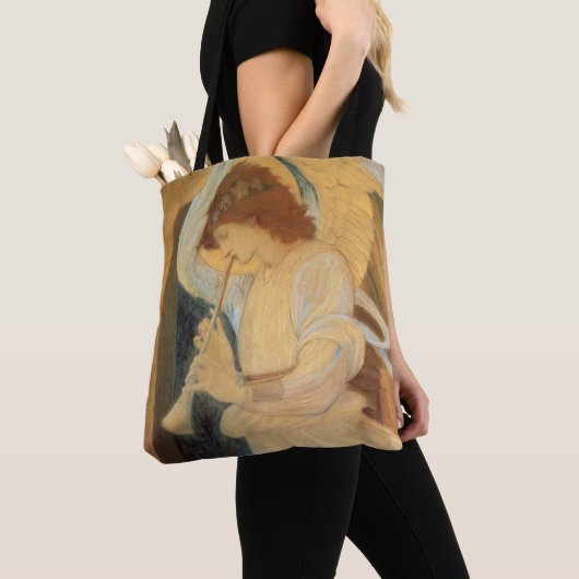An Angel Playing a Flageolet By Burne Jones Tote Bag (Dichtbij)