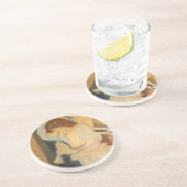 An Angel Playing a Flageolet By Burne Jones Zandsteen Onderzetter (Zijkant)