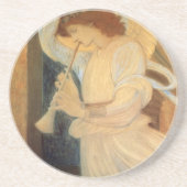 An Angel Playing a Flageolet By Burne Jones Zandsteen Onderzetter (Voorkant)