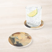 An Angel Playing a Flageolet By Burne Jones Zandsteen Onderzetter (Zijkant)