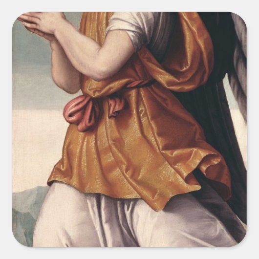 An Angel Vierkante Sticker (Voorkant)