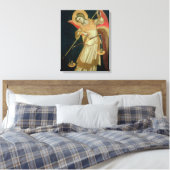 An Angel Weighing a Soul, c.1348-55 Canvas Afdruk (Insitu (Slaapkamer))