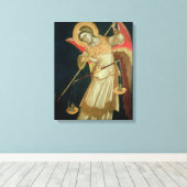 An Angel Weighing a Soul, c.1348-55 Canvas Afdruk (Insitu (Houten vloer))