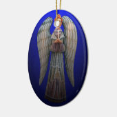 An Angel's Guiding Light-kerstversiering Keramisch Ornament (Links)