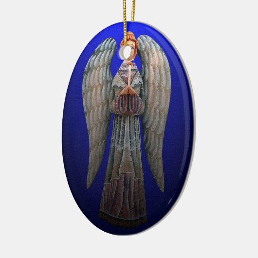 An Angel's Guiding Light-kerstversiering Keramisch Ornament (Links)