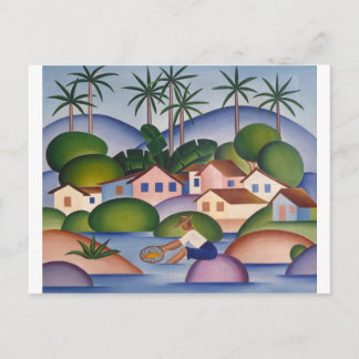 An Angler - tarsila do Amaral Briefkaart