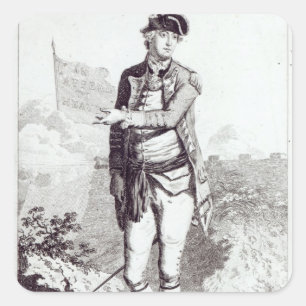 An Appeal to Heaven', een portret van General Lee Vierkante Sticker