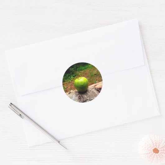 An Apple a Day Ronde Sticker (Envelop)