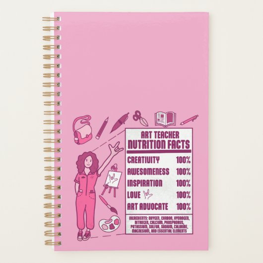 An Appreciation to Art Teachers - Perfect Gift  Planner (Voorkant)