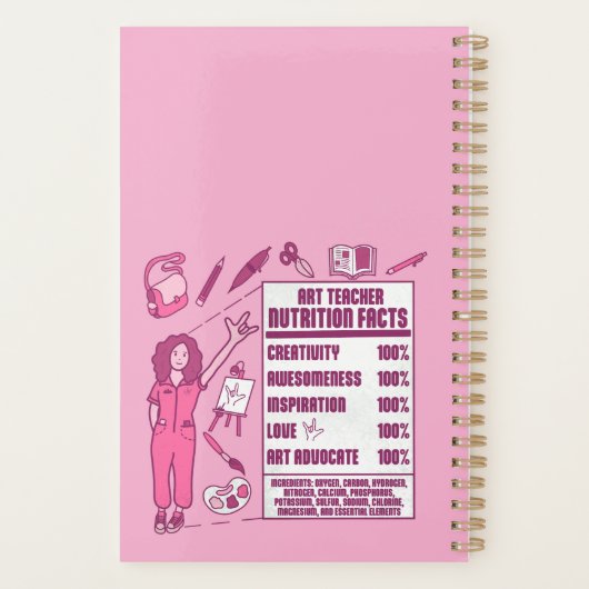 An Appreciation to Art Teachers - Perfect Gift  Planner (Achterkant)