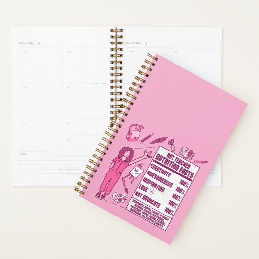 An Appreciation to Art Teachers - Perfect Gift  Planner (Display)
