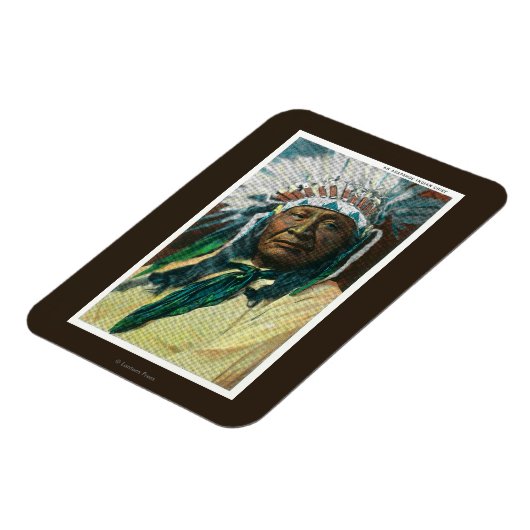 An Arapahoe Indian Chief PortraitColorado Magneet (Linkerzijde)