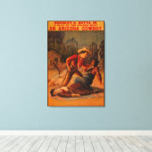 An Arizona Cowboy - Cowboy en de Indische strijd Canvas Afdruk (Insitu (Houten vloer))