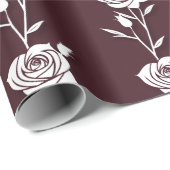 An Arrangement  Of Minimalist Single Line Roses  Cadeaupapier (Rol Hoek)