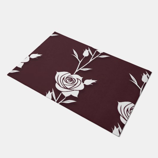 An Arrangement  Of Minimalist Single Line Roses  Deurmat (Schuin)