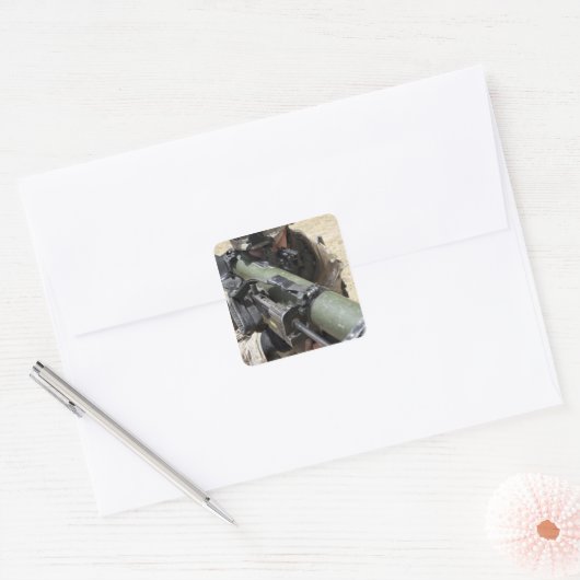 An assaultman vierkante sticker (Envelop)