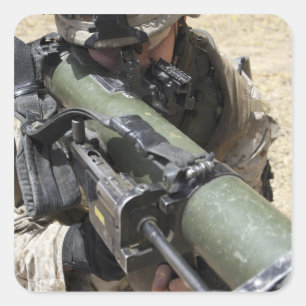 An assaultman vierkante sticker