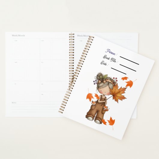 An Autumn Day Book Planner Cover (Display)