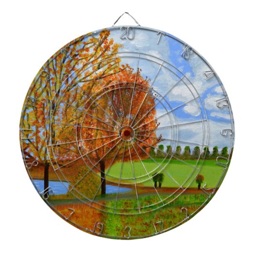 An Autumn Walk Dartbord (Voorkant)