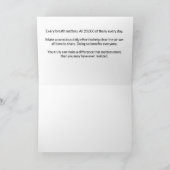 An Average of 20,000 Breaths Per Day Bedankkaart (Binnen)