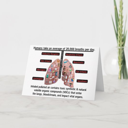 An Average of 20,000 Breaths Per Day Bedankkaart (Voorkant)