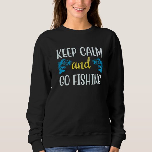 An Awesome Keep Calm and Go Fishing Quote  1 Trui (Voorkant)