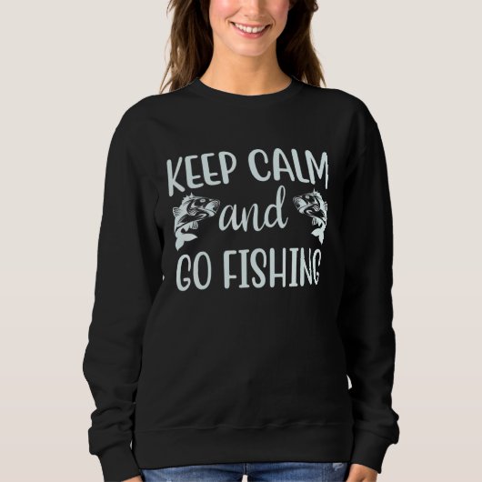 An Awesome Keep Calm and Go Fishing Quote Trui (Voorkant)