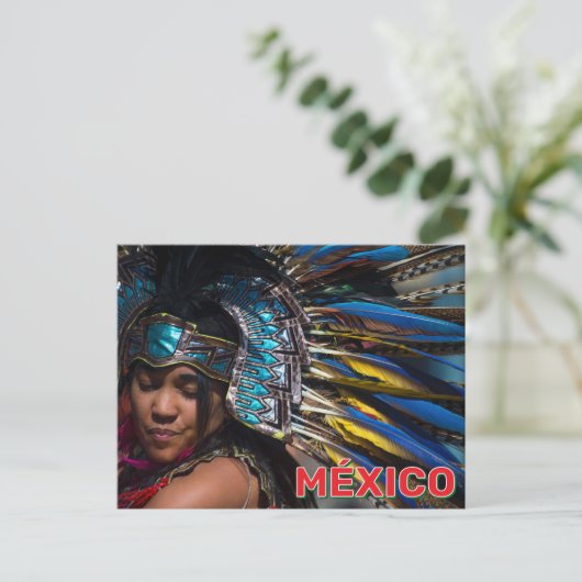 An Aztec Heritage Dancer Briefkaart (Staand voorkant)