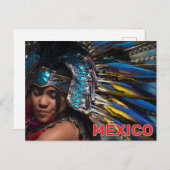 An Aztec Heritage Dancer  Briefkaart (Voorkant / Achterkant)