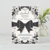 An Banners Bogen Satijnen Lint Snijden Vrijgezelle Kaart (Staand voorkant)