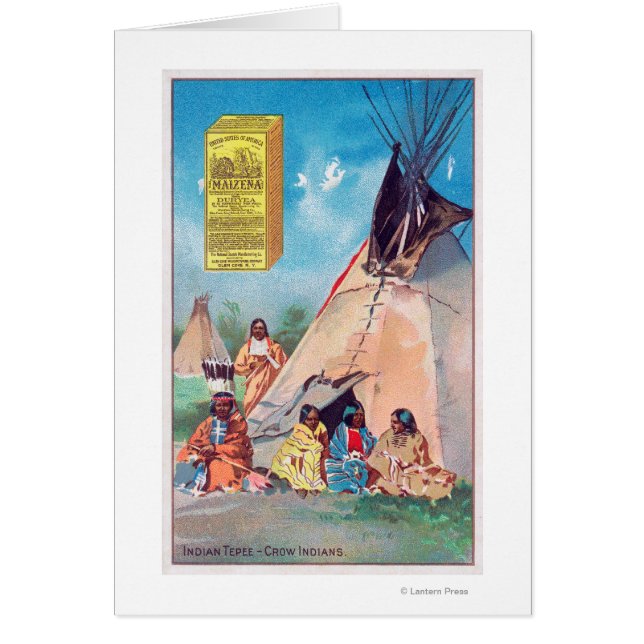 An Crow Indian Tepee, Maizena Product Ad (Voorkant)