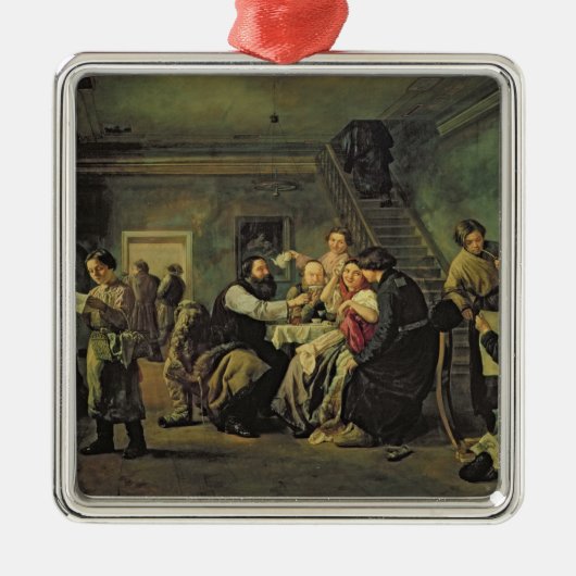 An Eating House, 1859 Metalen Ornament (Voorkant)
