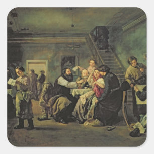 An Eating House, 1859 Vierkante Sticker