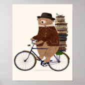 an educated bear poster (Voorkant)