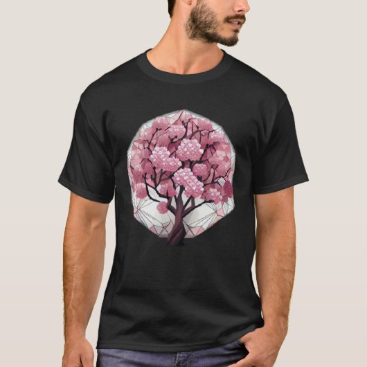 An Elegant and Beautiful Cherry Blossom Sphere Tre T-shirt (Voorkant)